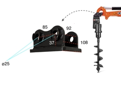 burghiu mini excavator compact 1 ton mod m100