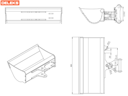 cupa taluzare inclinare hidraulica pentru miniexcavator s100 800s30