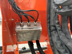 tocatoare cu brat articulat hidraulic cu tocator sau cositoare mod merlo