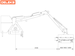 tocatoare cu brat articulat hidraulic cu tocator sau cositoare mod airone