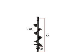 șnec de schimb ø 200mm pentru burghie