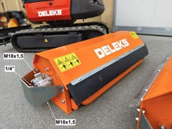 mărunțitor tufiș hidraulic forestier pentru mini excavator tăiere 80 cm mod ar 80
