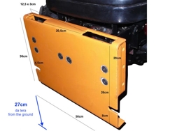 снегоуборщик 200см с пластиной средней серии для тракторов мод ln 200 а