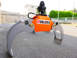 грейфер лесозаготовительный с ротатором для мини экскаваторов и лесных кранов мод dk 11c gr 30f