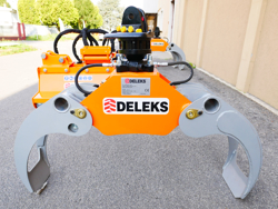 грейфер лесозаготовительный с ротатором для мини экскаваторов и лесных кранов мод dk 11c gr 30f