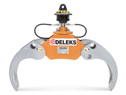 захват для бревен грузоподъемность 1000 кг с вращающимся ротором мод dk 11c gr 30