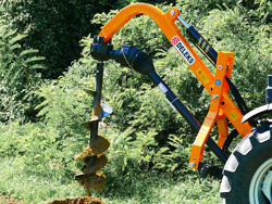 бур почвенный с широкоугольным карданом и гидравлическим поршнем для тракторов мод l 50h