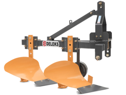 плуг двухкорпусный с опорным колесом для трактов типа carraro мод ddp 30