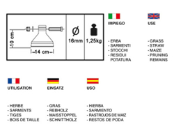 кусторез гидравлический лесной для мини экскаватора 80см для резки мод arh 80