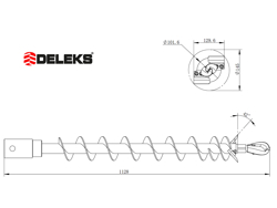 шнек ø 10cм для буровой машины zhd