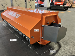 кусторез гидравлический лесной для мини экскаватора 100см для резки мод arm 120