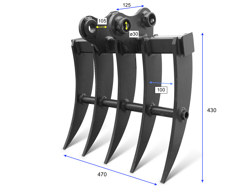 Грабли для мини экскаватора m180