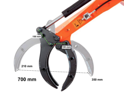 Грейфер для мини экскаватора m100