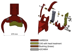 Бревнозахват для рубки леса гидравлическии для Мини Экскаватора Греифер cf 11r