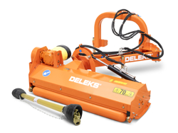 боковой измельчитель с внутренней коробкой для садовых тракторов и насыпей deleks