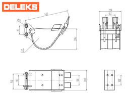 ковш для мини экскаватора bhb 200