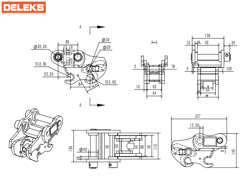 Быстросъемная Сцепка для мини экскаватора