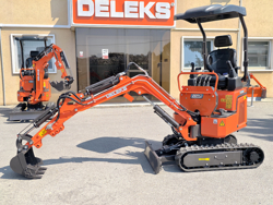 мини экскаватор компактный с резиновыми гусеницами и набором аксессуаров мод e110