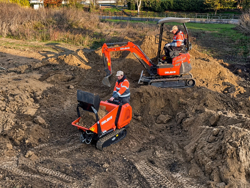 Гусеничный мини самосвал kubota m8000